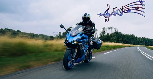 Muziek op de motor