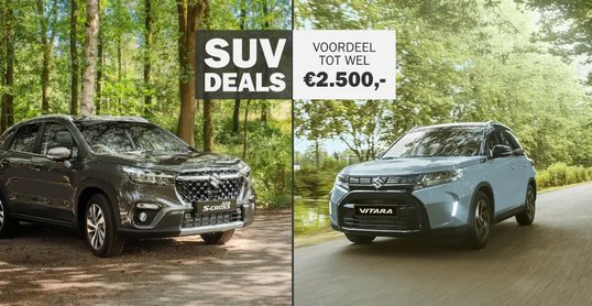 Suzuki SUV Deals - voordeel tot wel € 2.500,-